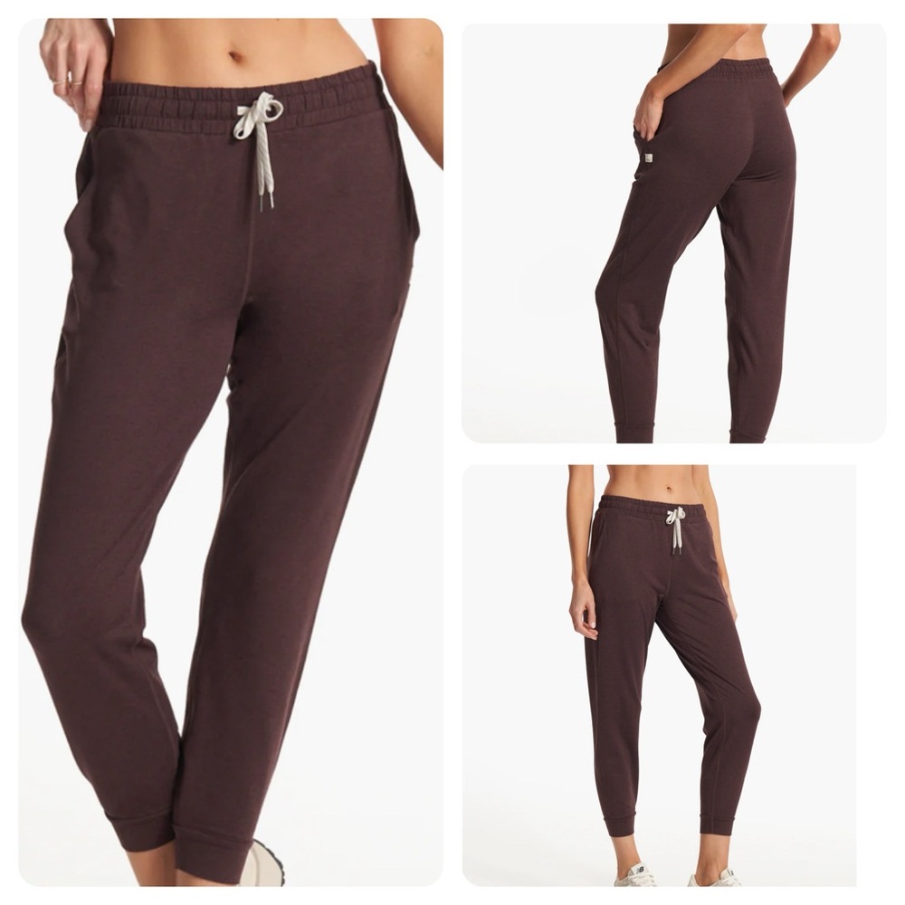 Vuori Performance Jogger Women's DreamKnit Joggers Elderberry Heather S Long NWT